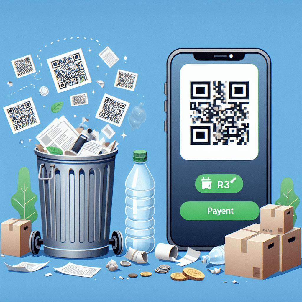 QR Code Payments for Waste Removal Services